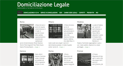 Desktop Screenshot of domiciliazionelegale.com