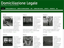 Tablet Screenshot of domiciliazionelegale.com